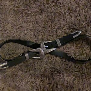 Forever 21 double buckle belt